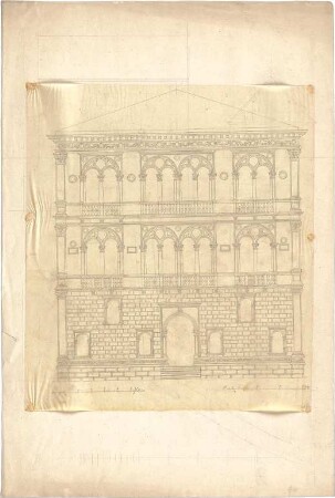 Zocher, Ernst; Palazzo - Aufriss