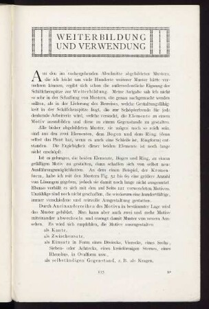 Weiterbildung und Verwendung
