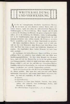 Weiterbildung und Verwendung
