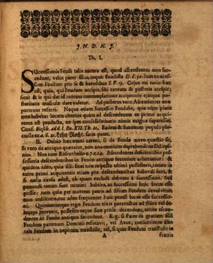 Positionum iuris feud. exercitatio decima tertia de successione ascendentium et collateralium