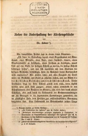 Mittheilungen aus dem Gebiete der kirchlichen Archäologie und Geschichte der Diöcese Trier, 1. 1856