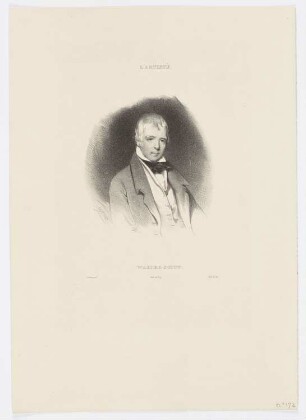 Walter-Scott, aus: "L’Artiste", Paris 1832