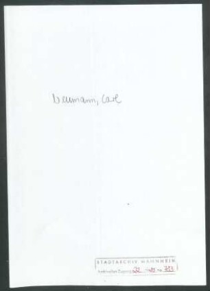 Neumann, C[arl], Heidelberg, an Wichert