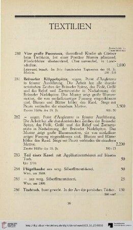 Textilien (Nr. 280-299)