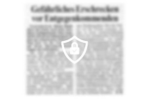 Gefährliches Erschrecken vor Entgegenkommenden