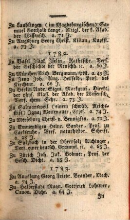 Historischer Calender. 1794