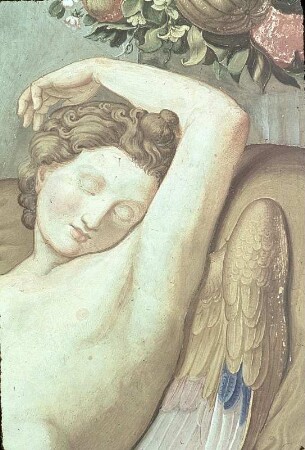 Psyche betrachtet den schlafenden Amor