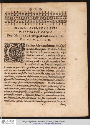 PRAELOQUIUM.