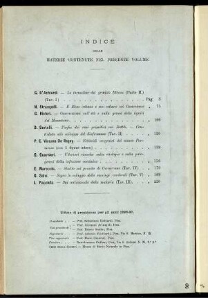 Indice Delle Materie Contenute Nel Presente Volume