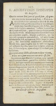 S. Augustinus Episcopus 28. Augusti
