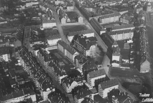Wohnbebauung in Leipzig-Schönefeld : Blickrichtung Nordosten