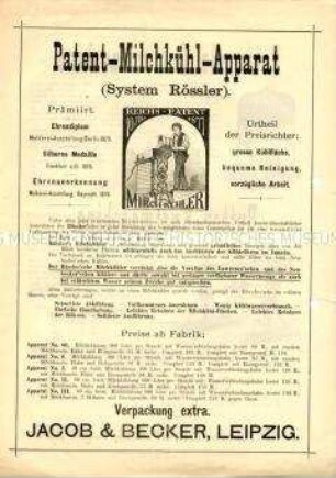 Maschinen und Geräte für die Milchverarbeitung