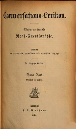 Brockhaus' Conversations-Lexicon : Vollständig in 15 Bänden, 4