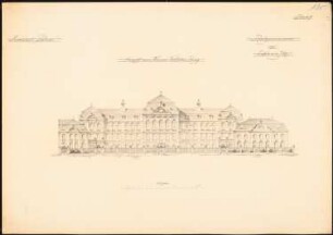 Realgymnasium, Koblenz: Ansicht vom Kaiser-Wilhelm-Ring 1:200