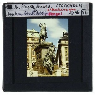 Stockholm, Sergel u. L'Archevêque, Gustav Adolf-Denkmal )
