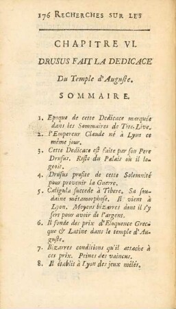 Chapitre VI. Drusus Fait La Dedicace Du Temple d'Auguste.
