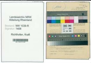 Entnazifizierung Kraft Von Freiherr Richthofen , geb. 07.01.1919 ()