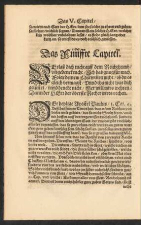 Das Fünffte Capitel.