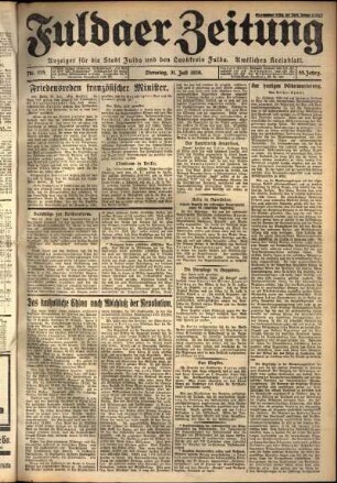 Ausgabe vom Dienstag, den 31. Juli 1928.