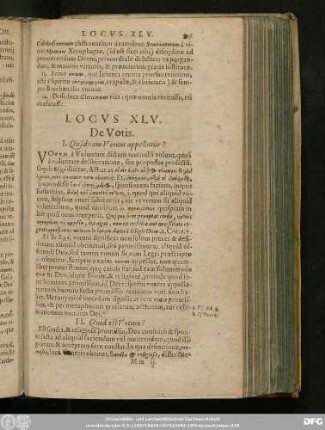 Locus XLV. De Votis.