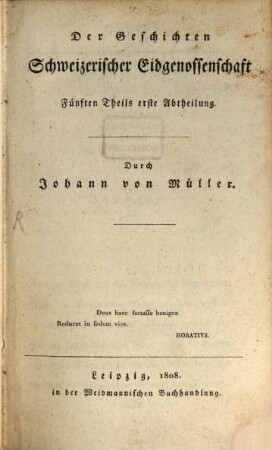 Der Geschichten schweizerischer Eidgenossenschaft ... Buch. 5,1