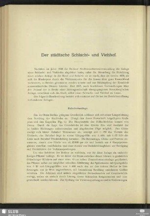 Der städtische Schlacht- und Viehhof