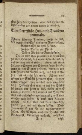 Eine fürtrefliche Heil- und Traubenpommade