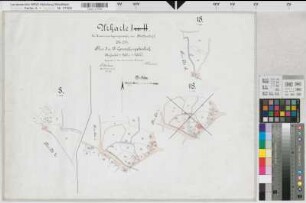Saerbeck (Saerbeck), Zusammenlegung Middendorf, Brouillonkarte Flur 8;18