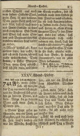 XXXV. Abend-Lieder.
