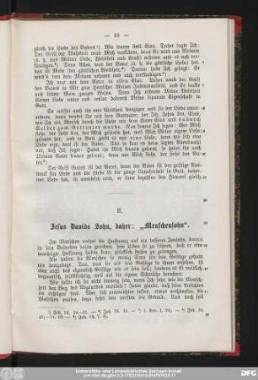 II. Jesus Davids Sohn, daher: "Menschensohn".