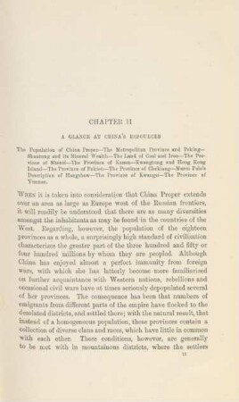 Chapter II. A glance at China's resources