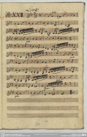 22. Anonymus, Lento, f-Moll