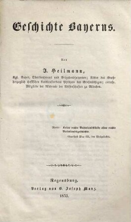 Geschichte Bayerns