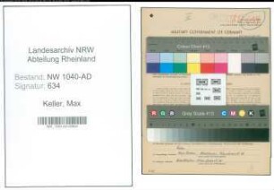 Entnazifizierung Max Keller , geb. 24.05.1879 (Buchhalter)