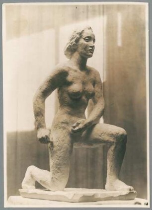 Heine-Denkmal für Düsseldorf, Entwurf III, Variante ohne Tuch, 1931/32, Gips
