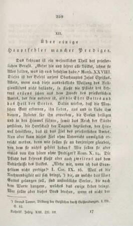 259-284 Ueber einige Hauptfehler mancher Prediger