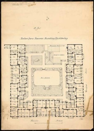 Siedlung Haeselerstraße, Berlin-Charlottenburg: Block 15, Haeselerstraße 7d-17c: Grundriss EG