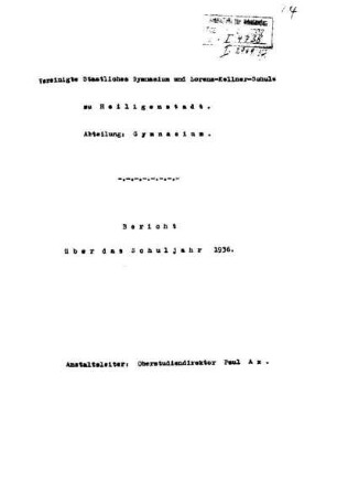 1936/37: Bericht ... - 1936/37