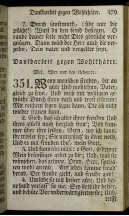 Dankbarkeit gegen Wohlthäter.