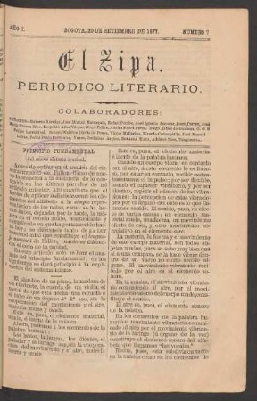 1877,1,7: año 1, número 7 (20 de setiembre de 1877)
