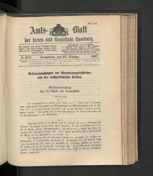No. 273, 27. Oktober 1917