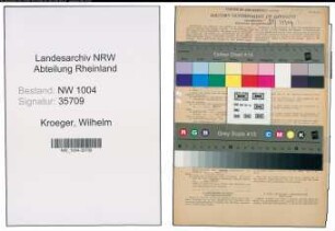 Entnazifizierung Wilhelm Kroeger , geb. 24.10.1909 (Gelderheber)