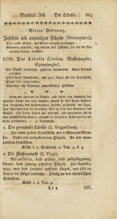 Vierte Ordnung. Insekten mit netzartigen Flügeln