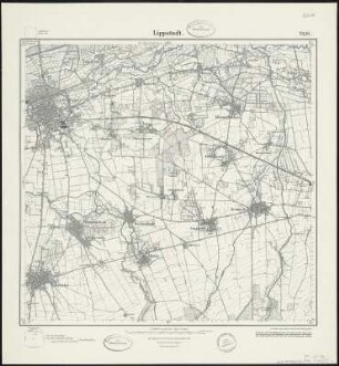 Meßtischblatt 2438 : Lippstadt, 1932 : Lippstadt. - Hrsg. 1897, einz. Nachtr. 1932. - 1:25000. - [Berlin]: Reichsamt für Landesaufnahme, 1932. - 1 Kt.