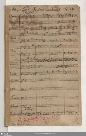 Singt freudige Lieder / Te Deum laudamus