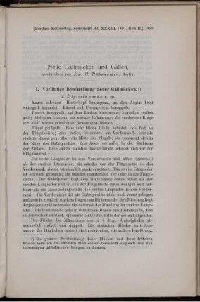 Neue Gallmücken und Gallen