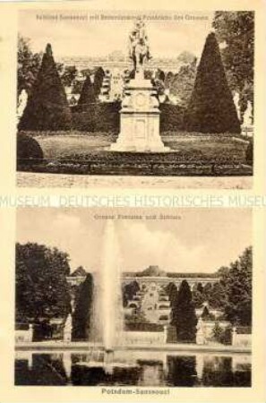 Ansichten von Schloss Sanssouci