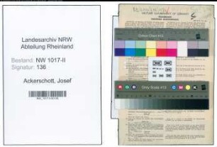 Entnazifizierung Josef Ackerschott , geb. 17.04.1904 (Landarbeiter)