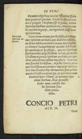 Concio Petri ...
