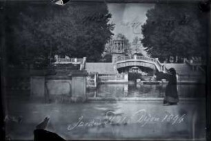 Dijon, Brunnenanlage im Jardin Darcy
